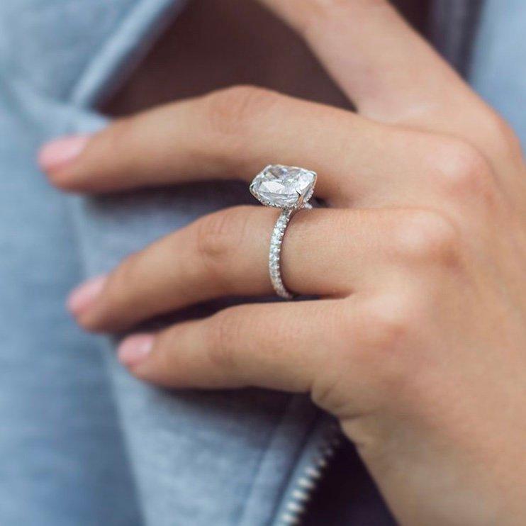 Luxury Cushion Engagement Ring