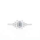 Step Cut Moissanite Ring