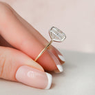 Elongated Cushion Solitaire Ring