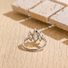 Marquise Moissanite Engagement Ring