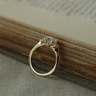 Unique Moissanite Engagement Ring