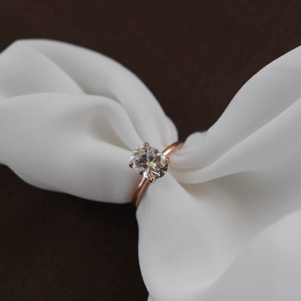 Oval Diamond Alternative Ring