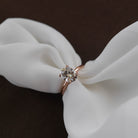 Oval Diamond Alternative Ring