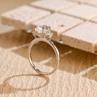 fine jewelry pear moissanite cluster ring