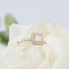 Designer Moissanite Engagement Ring
