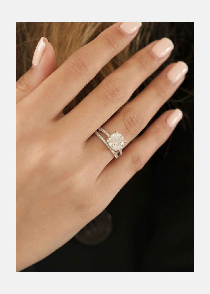 Custom Moissanite Engagement Ring