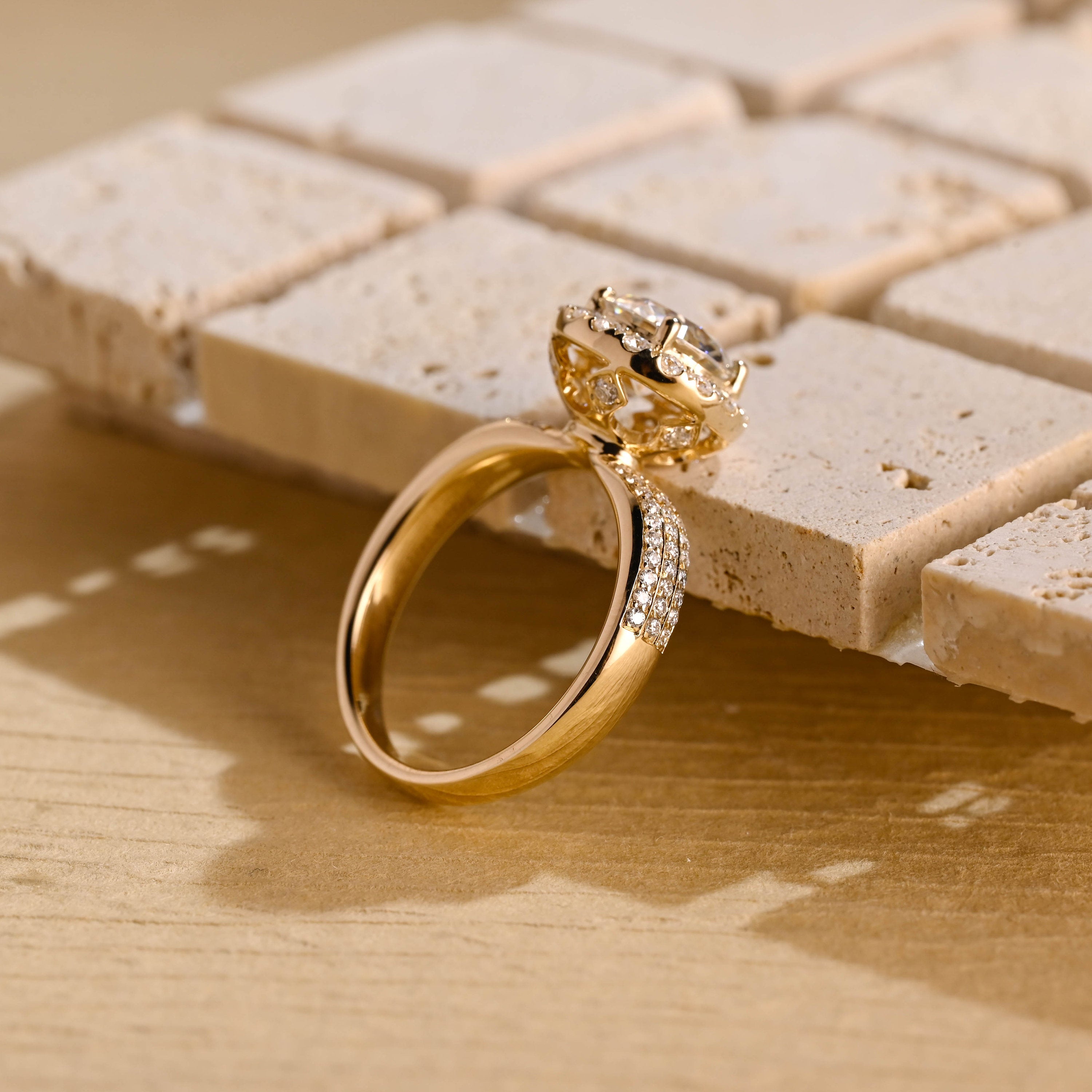 Premium Round Cut Engagement Ring