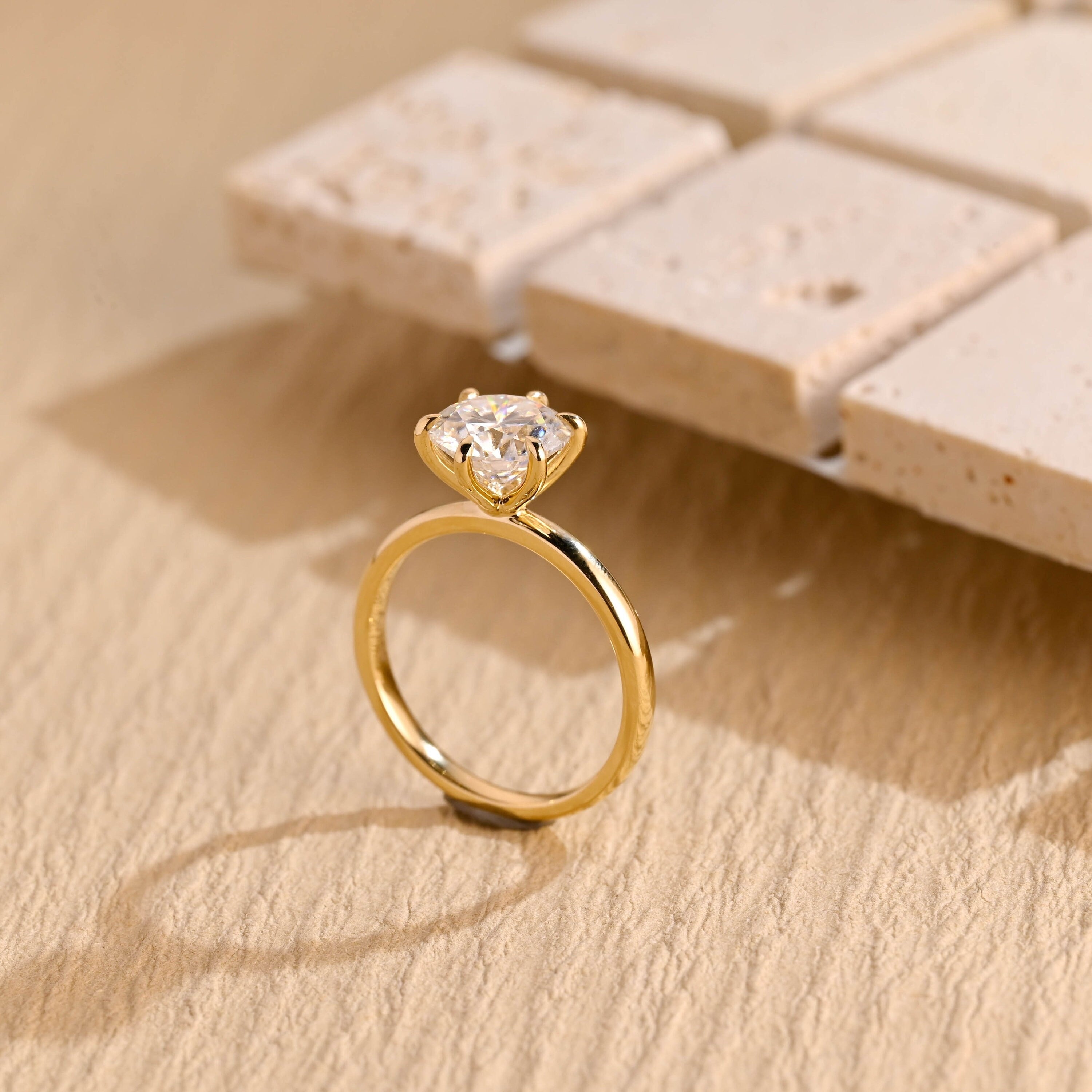 Lab Created Moissanite Ring