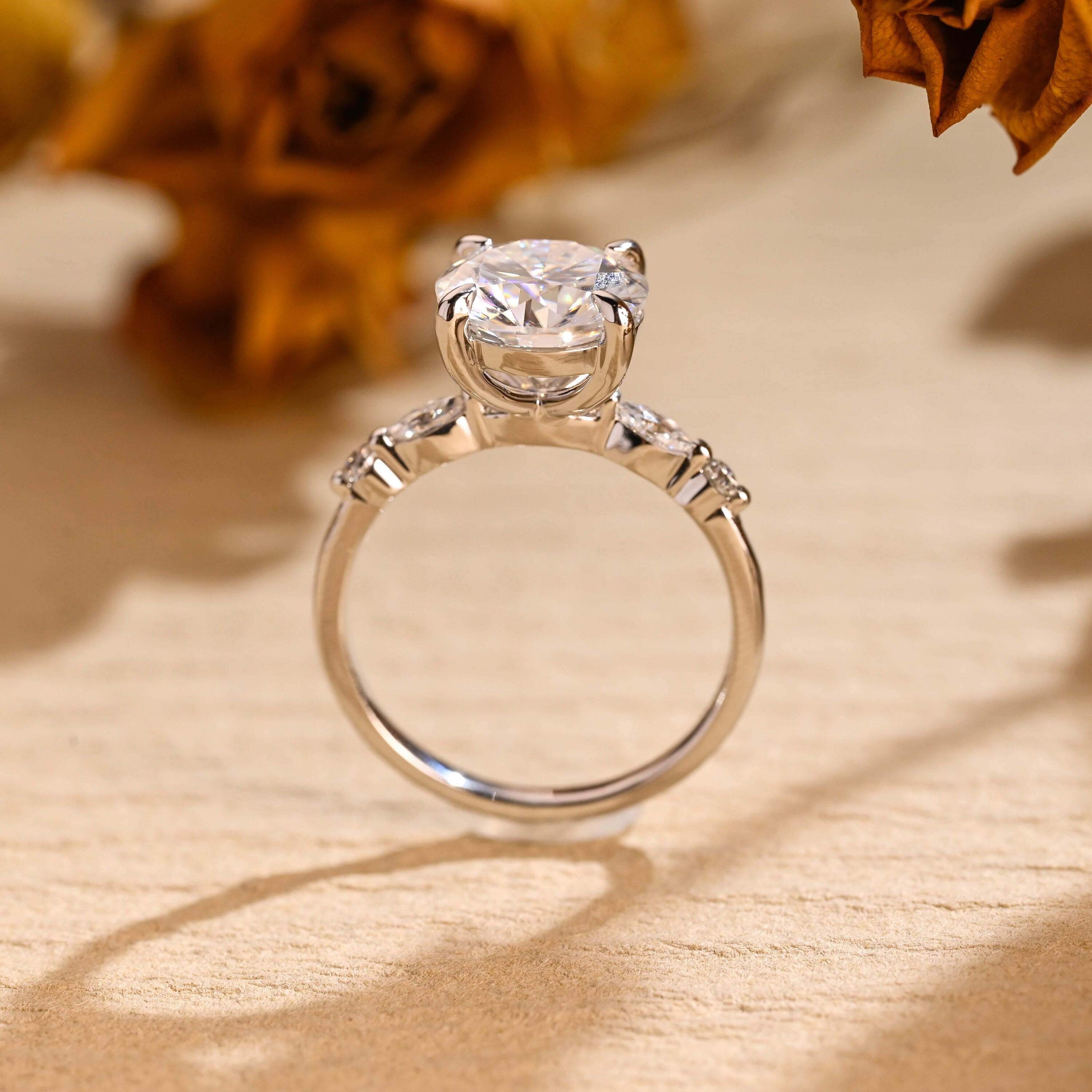 Pavé Band Engagement Ring