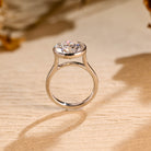 White Gold Bezel Set Ring