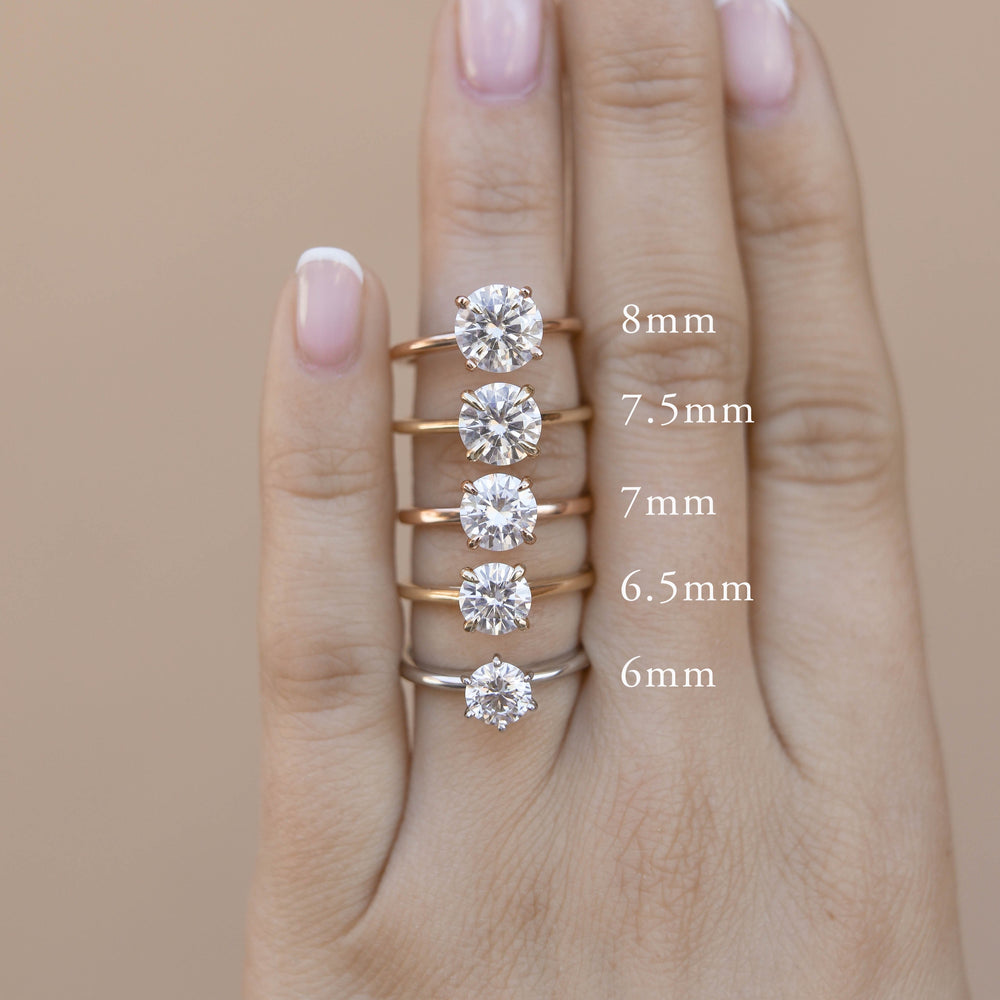 Moissanite Diamond Engagement Ring