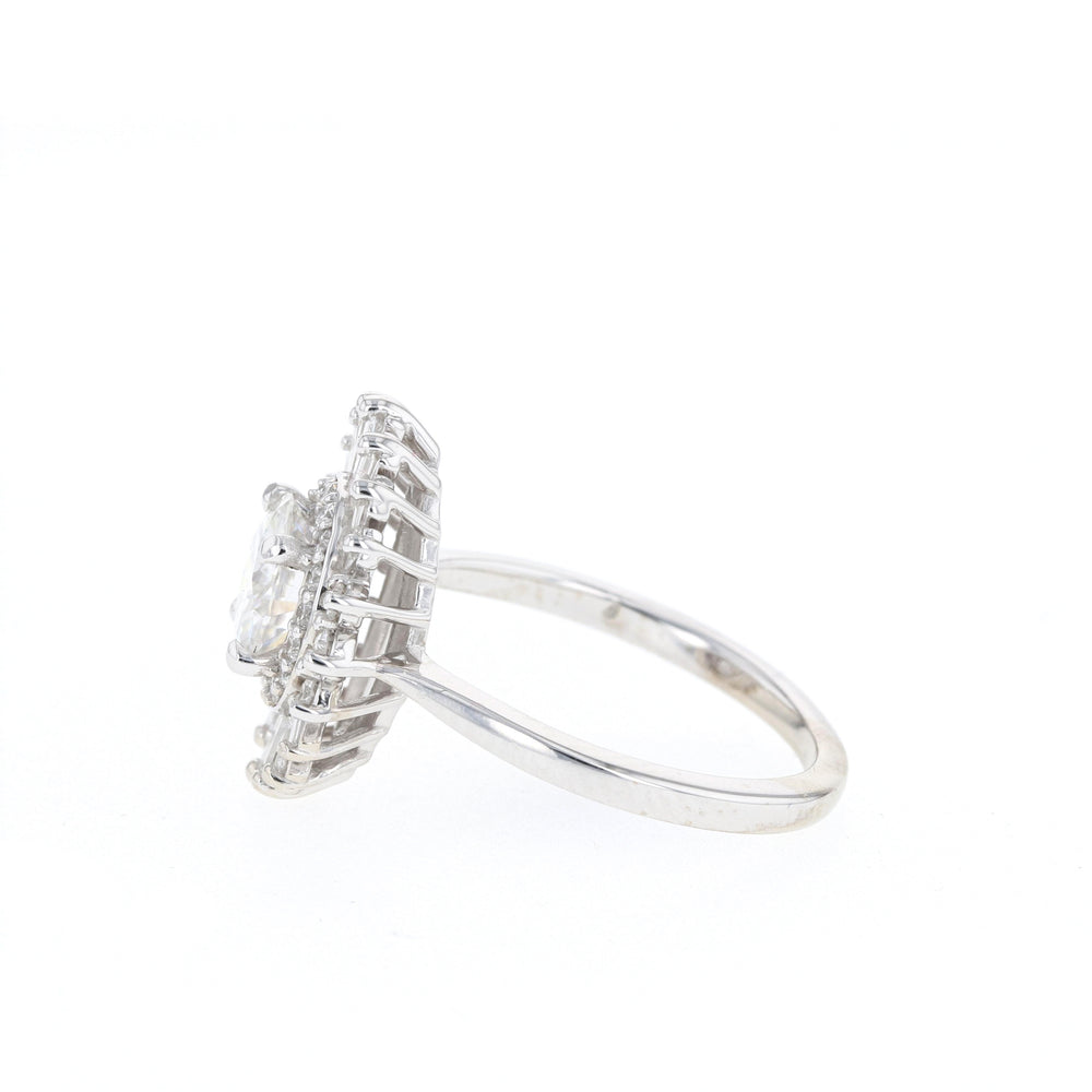 Round Halo Diamond Style Ring