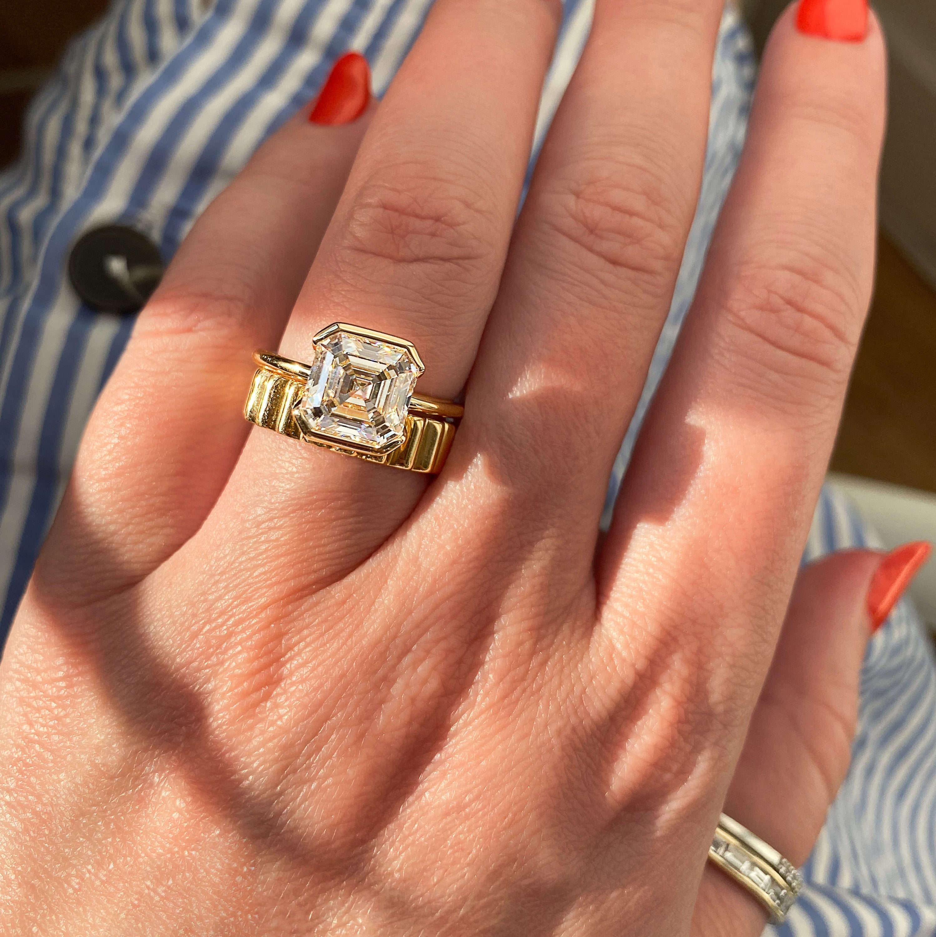 Luxury Moissanite Engagement Ring