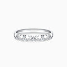 Round Cut Moissanite Diamond Unique Wedding Band