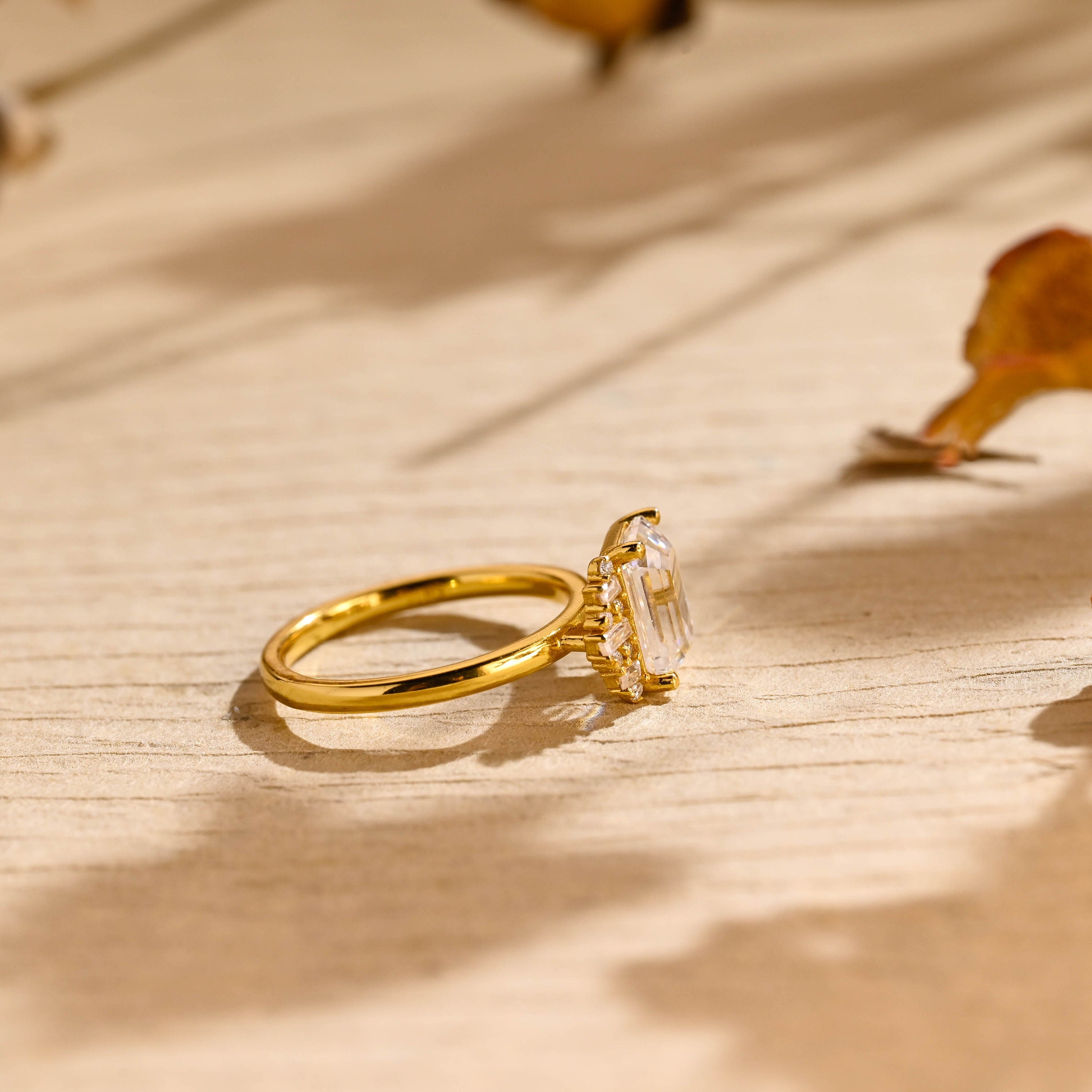 Unique Moissanite Ring