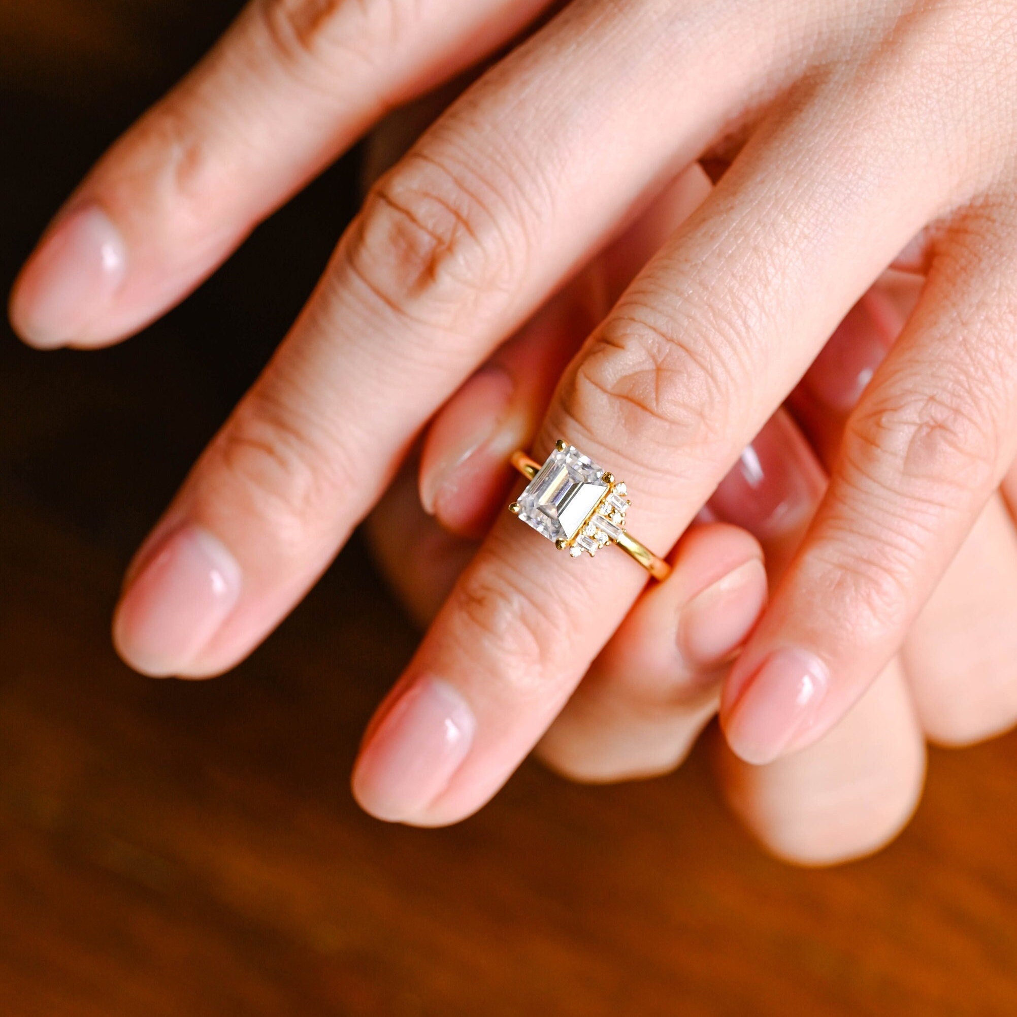 Affordable Moissanite Engagement Ring