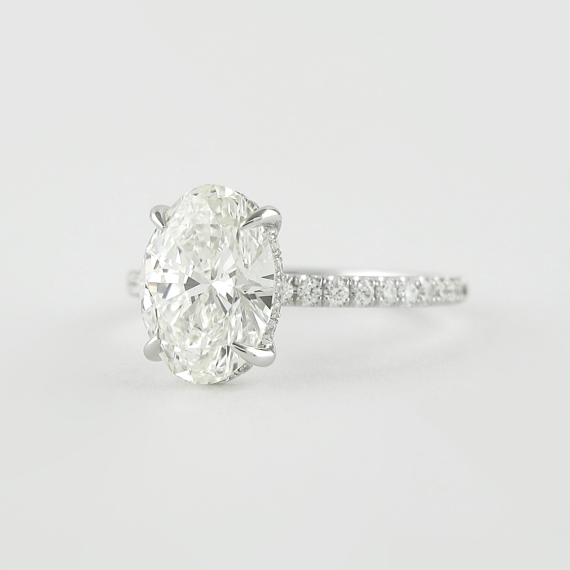 Custom Moissanite Engagement Ring