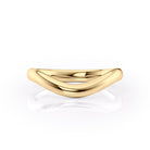 Unique Plain Curved Wedding Band