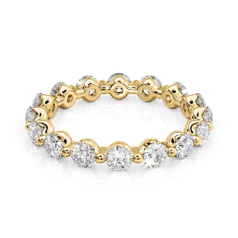 Unique Round Diamond Eternity Band