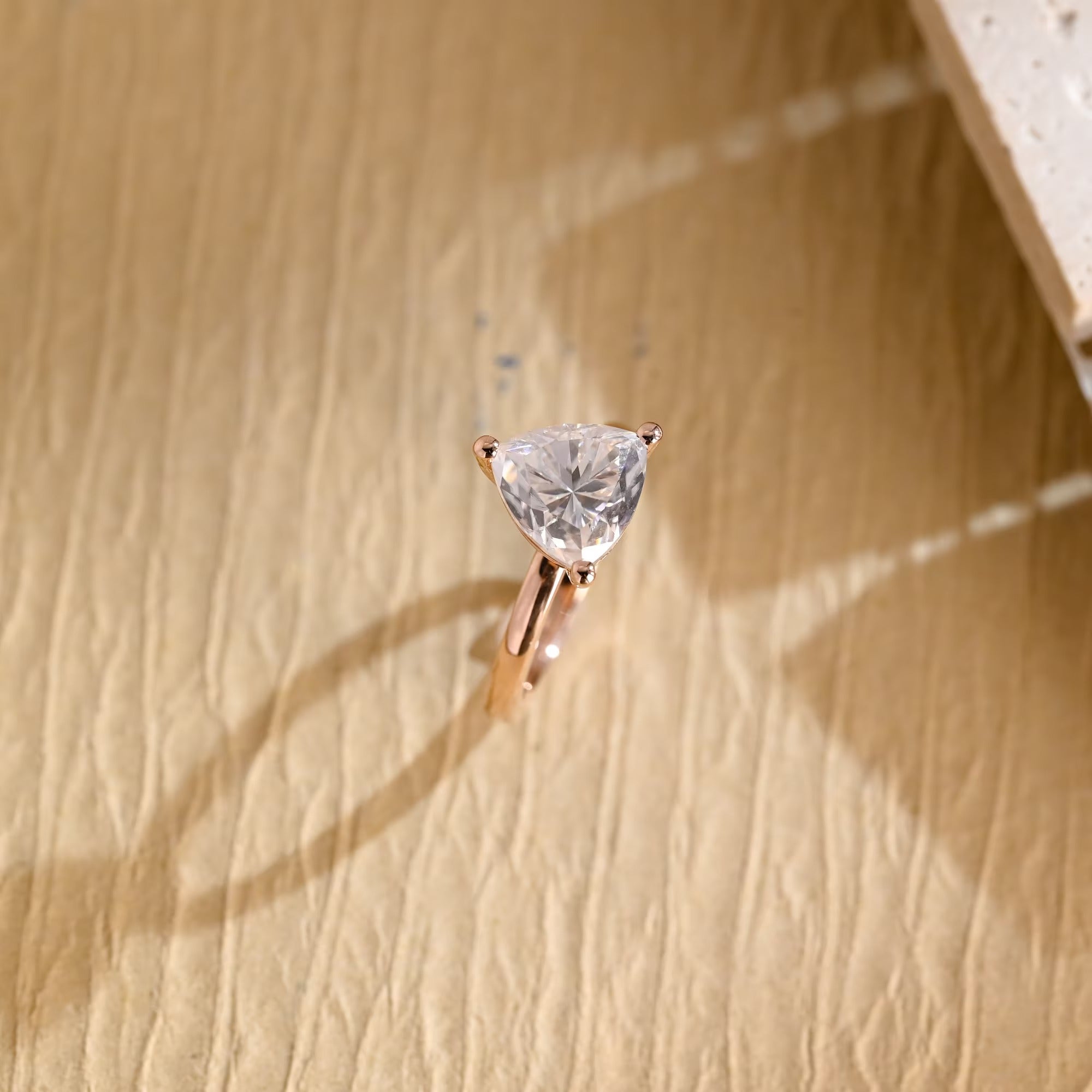 Trillion Cut Proposal Ring