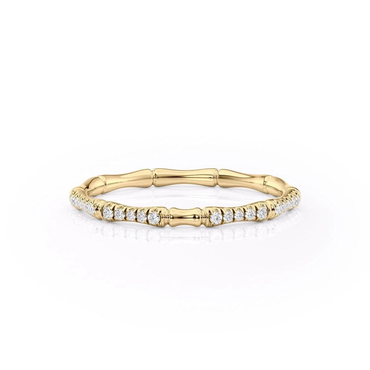Round Diamond Wedding Band