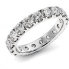 4.0mm Round Cut Moissanite Full Eternity Diamond Wedding Band