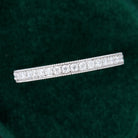 round-moissanite-milgrain-half-eternity-wedding-band