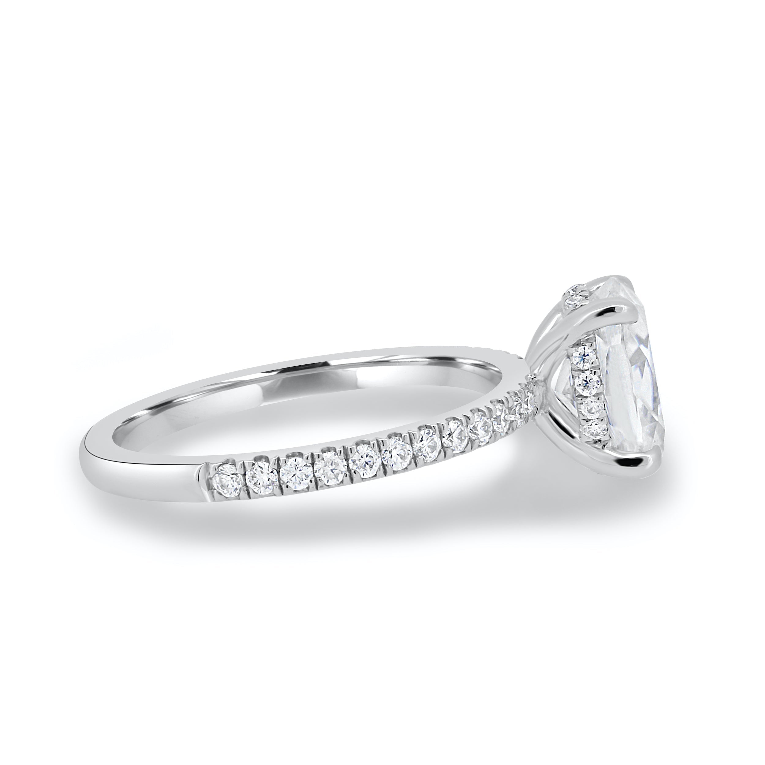 Moissanite Engagement Ring for Her