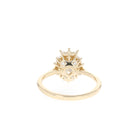  1.25ct Pear Cluster Moissanite Diamond Solitaire Engagement Ring