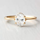 1.33CT Oval Split Shank Moissanite Diamond Solitaire Engagement Ring