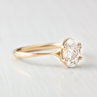 1.33CT Oval Split Shank Moissanite Diamond Solitaire Engagement Ring