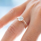 1.20CT Round Split Shank Moissanite Diamond Solitaire Engagement Ring