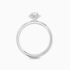 Round Cut Diamond Halo Moissanite Engagement Ring For Her