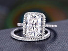 radiant-cut-halo-style-moissanite-bridal-ring-set