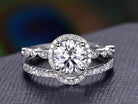 round-cut-halo-pave-setting-moissanite-bridal-ring-set