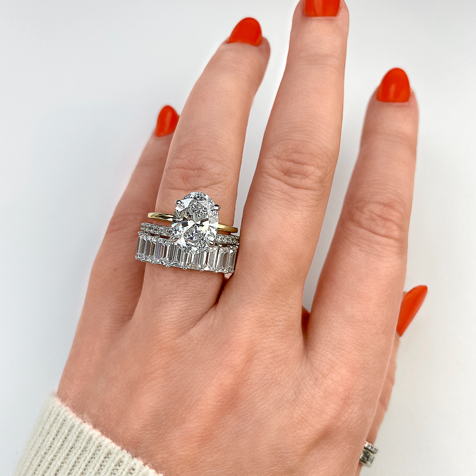 moissanite jewelry with floral-inspired aesthetics