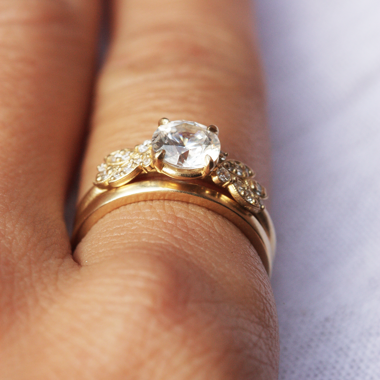 Moissanite jewelry combo sets