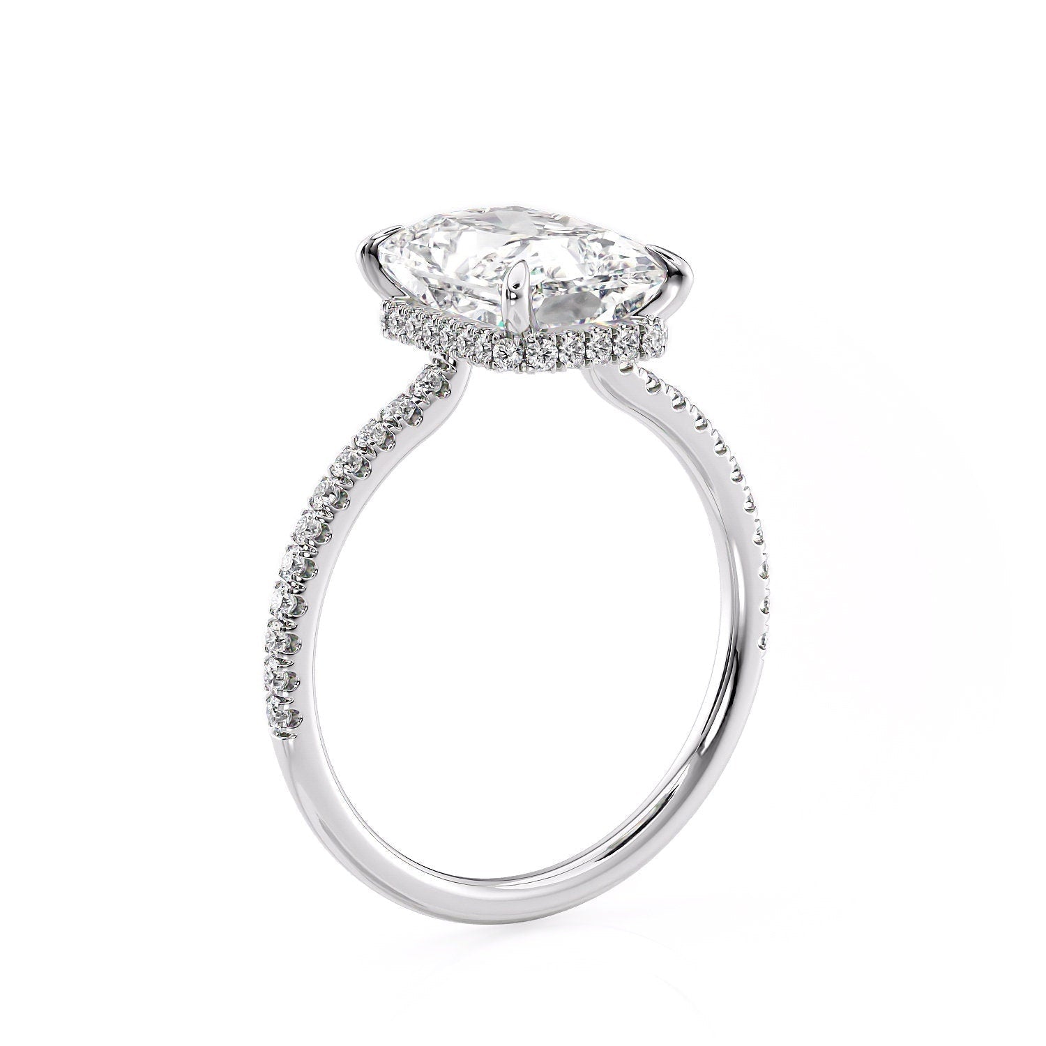 Moissanite engagement rings for women