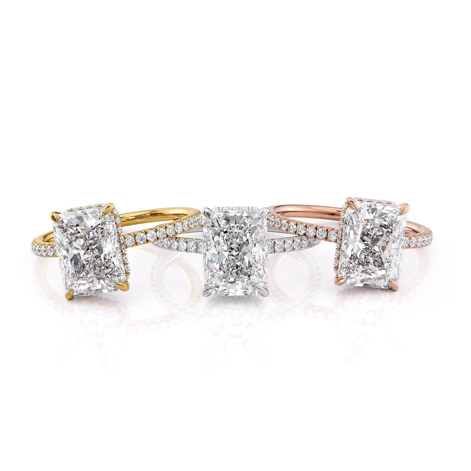 Moissanite engagement rings under $2000