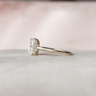 4.0CT Emerald Cut Hidden Halo Moissanite Diamond Engagement Ring