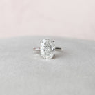 5.0CT Oval Cut Hidden Halo Moissanite Engagement Ring