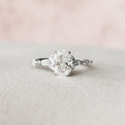 1.50CT Oval Moissanite Diamond Cluster Engagement Ring For Women