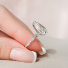 4.50CT Pear Vintage Pave Moissanite Diamond  Engagement Ring For Women