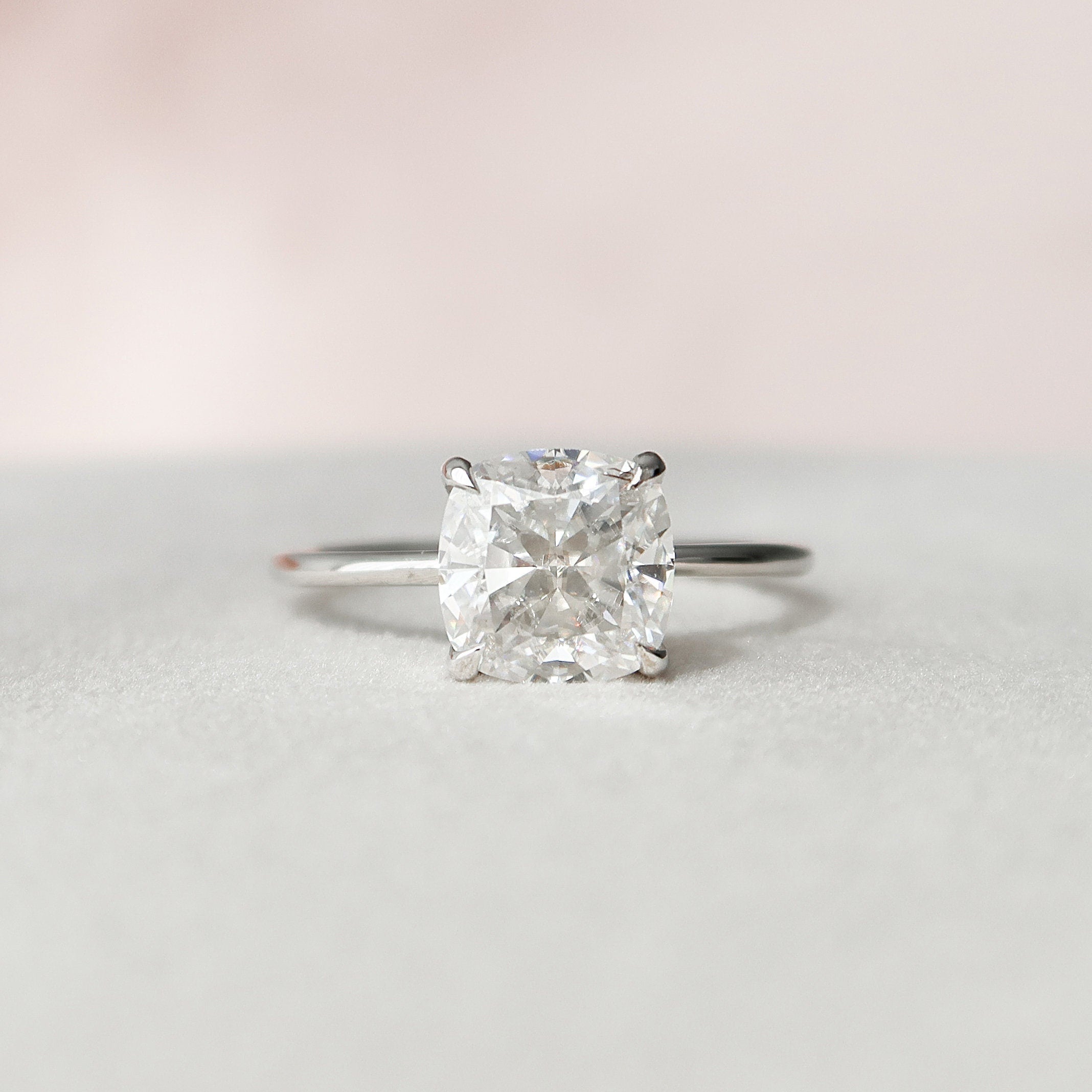 Lab-grown moissanite rings