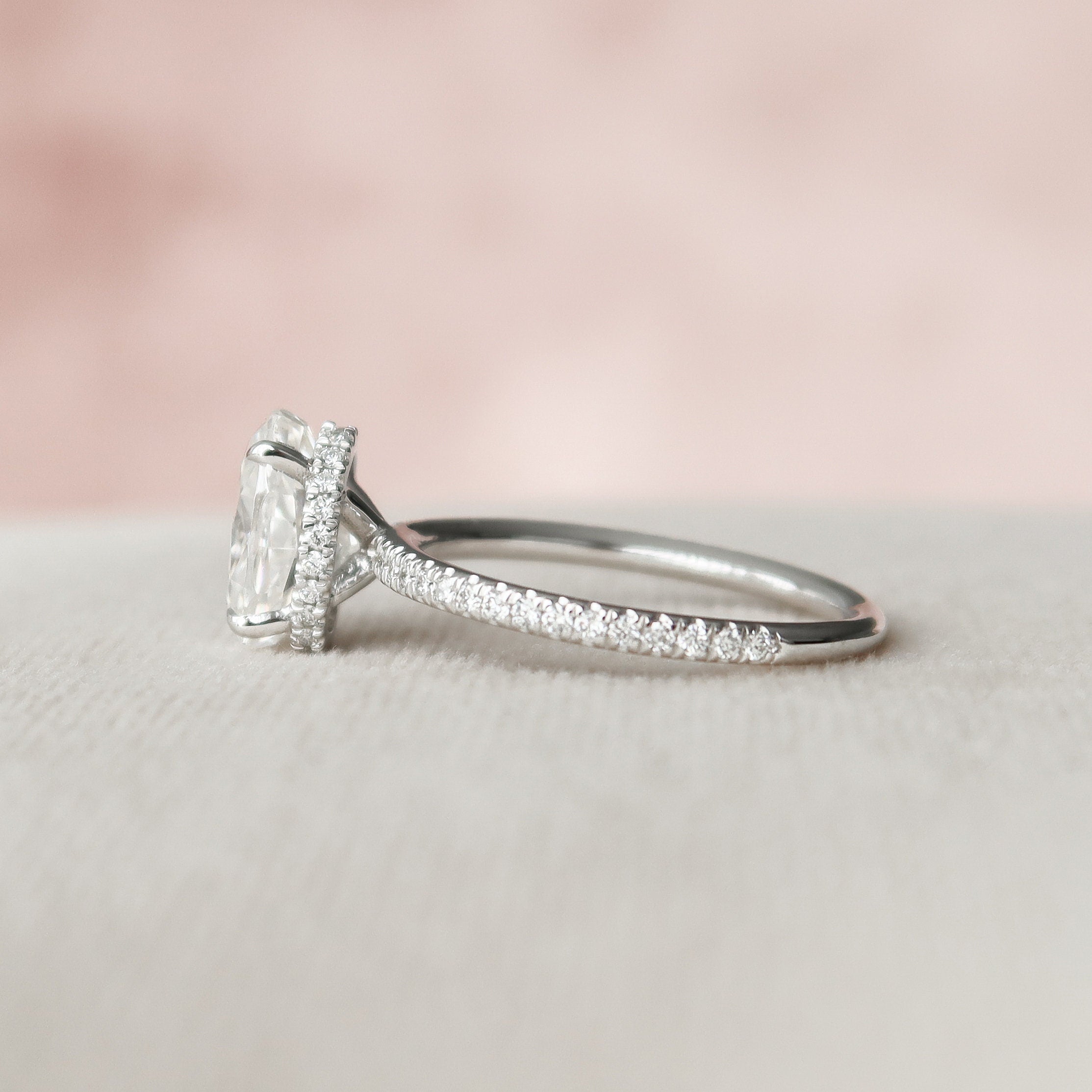 Moissanite cocktail ring