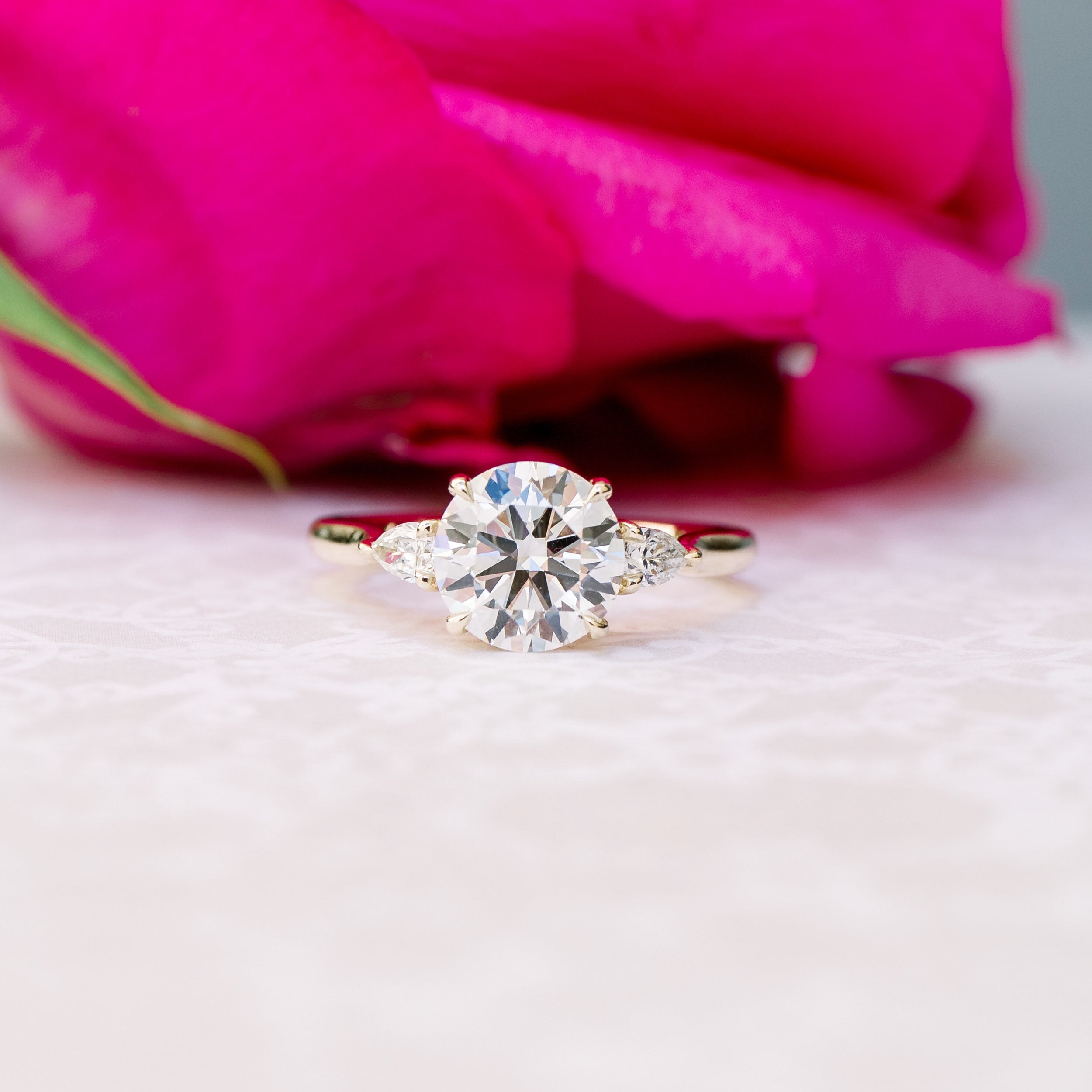 Moissanite Proposal Ring