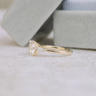 Moissanite wedding ring set for brides on sale online