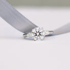 Moissanite wedding band set for brides on sale online