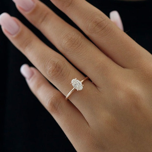 1.5 carat moissanite engagement ring