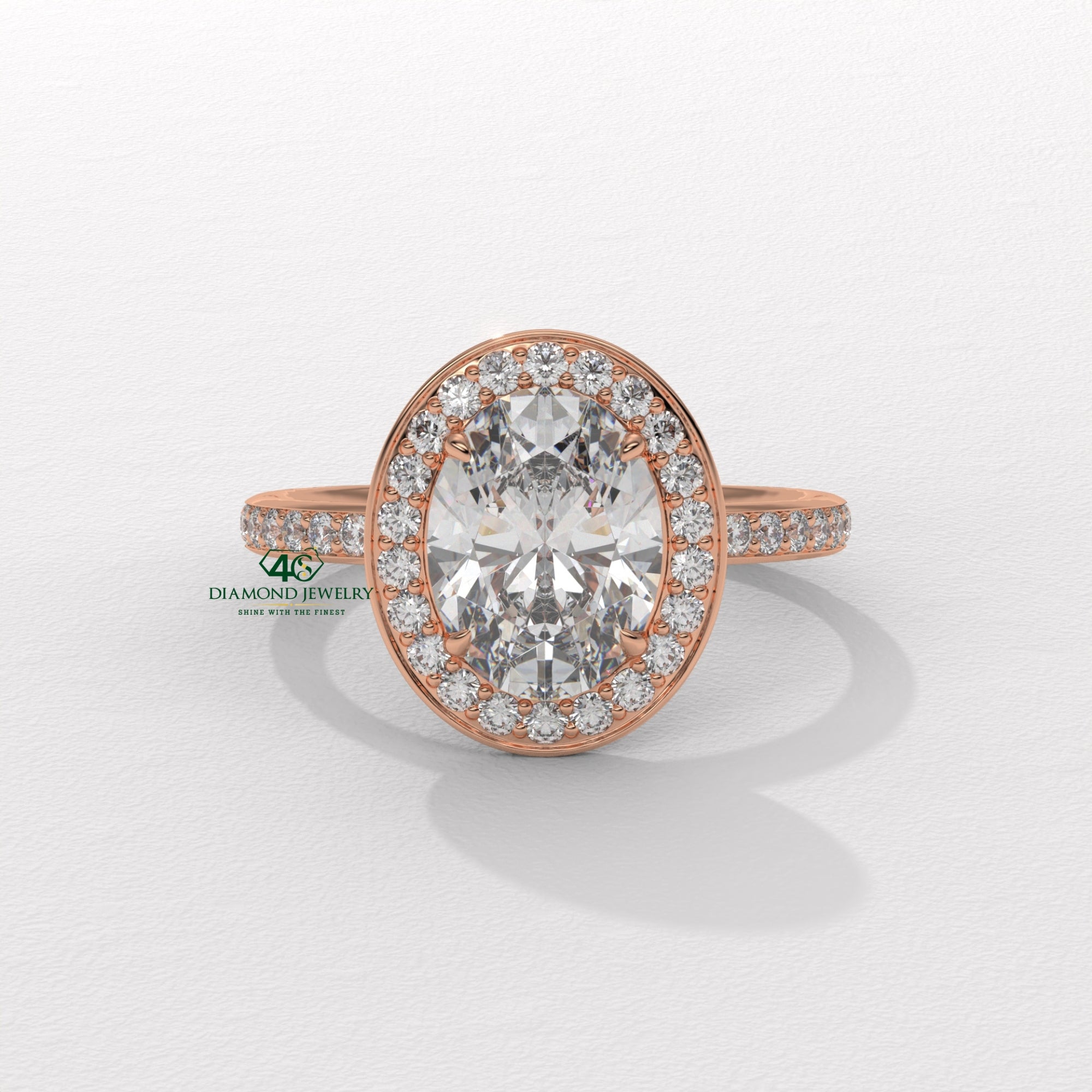 oval cut diamond ring setting, oval diamond prong setting, luxury oval diamond ring